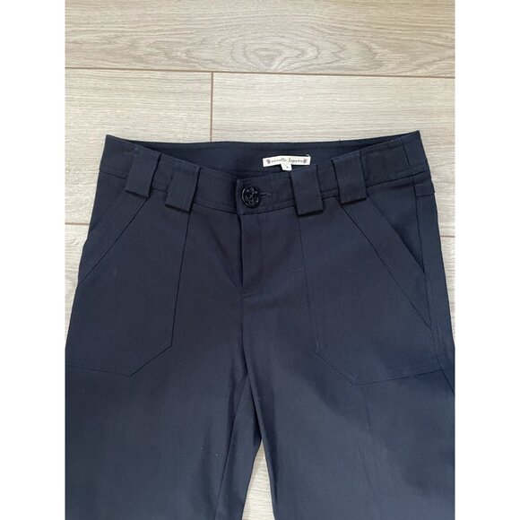 Nanette Lepore Women’s Cotton Wide Leg Pants Size 4 Black High - Picture 8 of 8